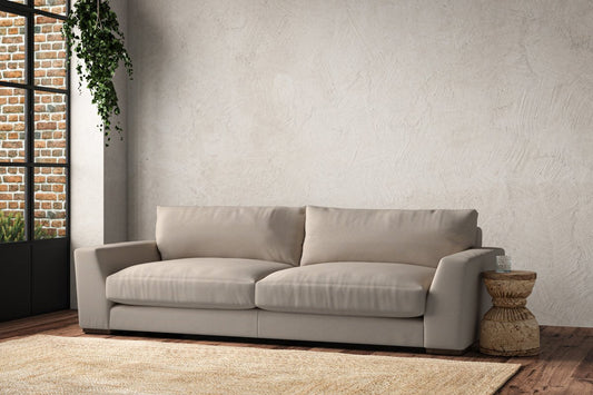 Guddu Grand Sofa - Recycled Cotton Natural